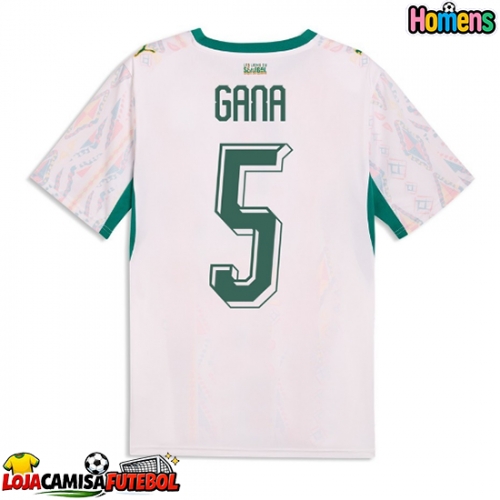 Camisa de Futebol Senegal Idrissa Gueye #5 Equipamento Principal Mundo 2026 Manga Curta